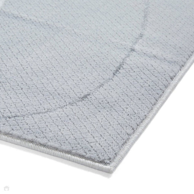 Apollo E9974 Modern Abstract Distressed Marble Metallic Shimmer High-Density Textured Low Profile Short-Pile Grey/Silver Rug-Think Rugs-Rug Love - The Most Loved Rug Store