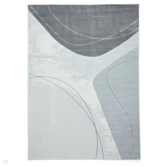 Apollo E9974 Modern Abstract Distressed Marble Metallic Shimmer High-Density Textured Low Profile Short-Pile Grey/Silver Rug-Think Rugs-Rug Love - The Most Loved Rug Store