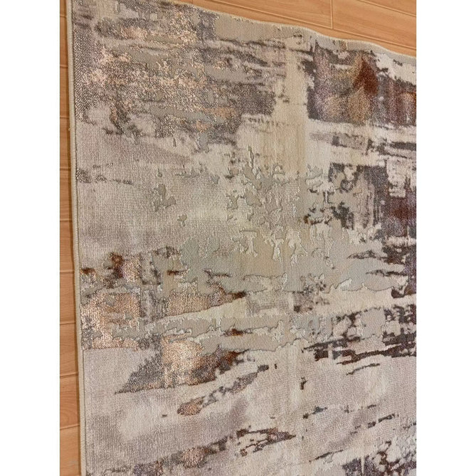 Apollo GR579 Modern Abstract Distressed Metallic Shimmer High-Density Textured Low Profile Short-Pile Beige/Grey/Bronze/Terra/Brown/Cream Rug-Think Rugs-Rug Love - The Most Loved Rug Store