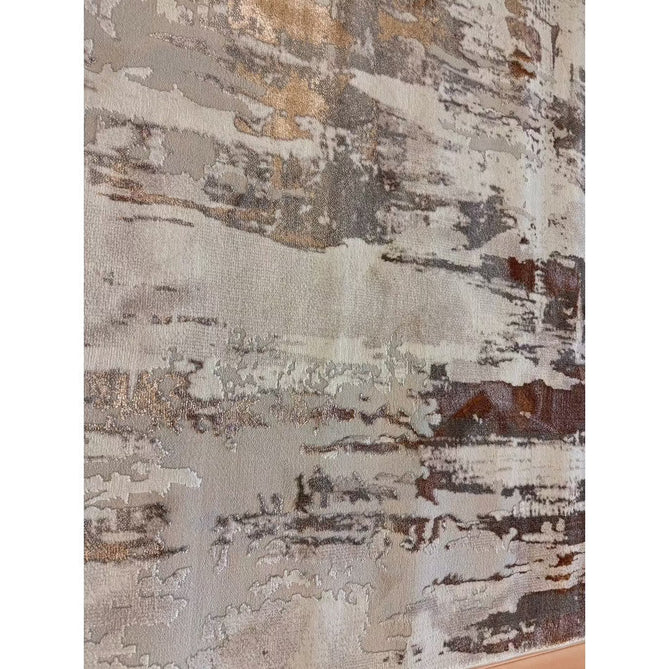 Apollo GR579 Modern Abstract Distressed Metallic Shimmer High-Density Textured Low Profile Short-Pile Beige/Grey/Bronze/Terra/Brown/Cream Rug-Think Rugs-Rug Love - The Most Loved Rug Store