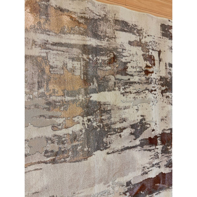 Apollo GR579 Modern Abstract Distressed Metallic Shimmer High-Density Textured Low Profile Short-Pile Beige/Grey/Bronze/Terra/Brown/Cream Rug-Think Rugs-Rug Love - The Most Loved Rug Store