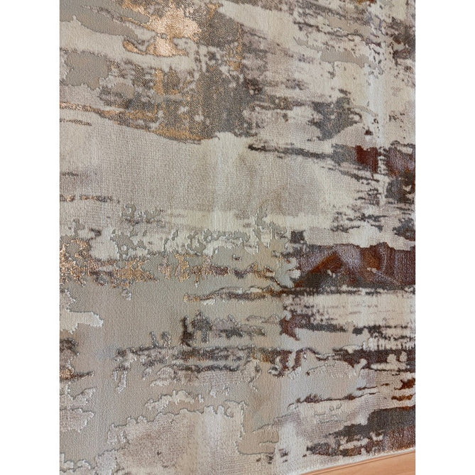 Apollo GR579 Modern Abstract Distressed Metallic Shimmer High-Density Textured Low Profile Short-Pile Beige/Grey/Bronze/Terra/Brown/Cream Rug-Think Rugs-Rug Love - The Most Loved Rug Store