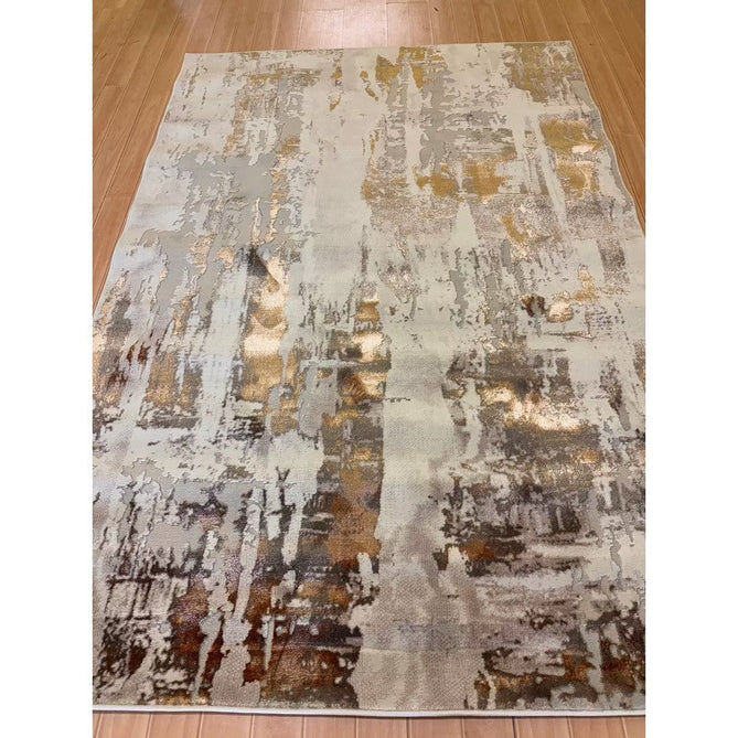 Apollo GR579 Modern Abstract Distressed Metallic Shimmer High-Density Textured Low Profile Short-Pile Beige/Grey/Bronze/Terra/Brown/Cream Rug-Think Rugs-Rug Love - The Most Loved Rug Store
