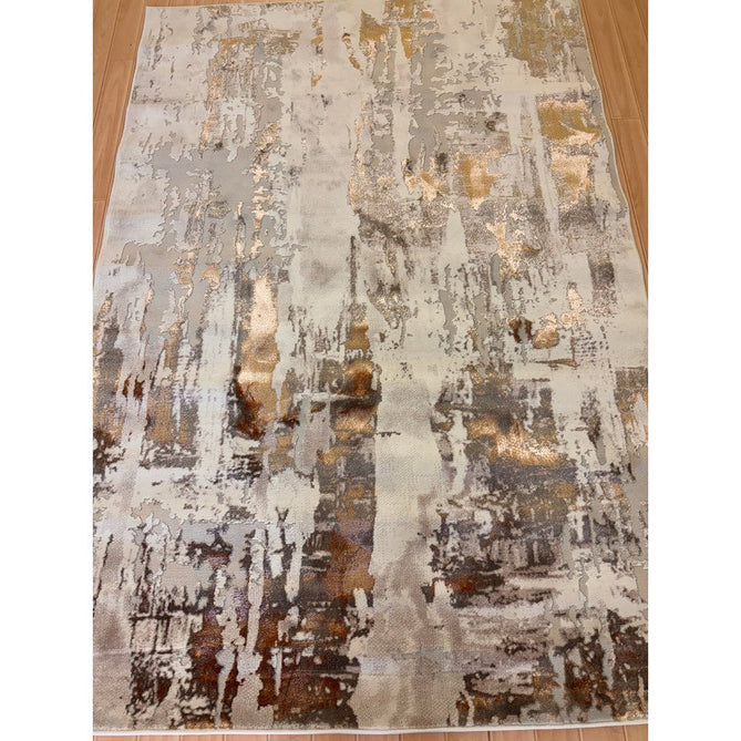 Apollo GR579 Modern Abstract Distressed Metallic Shimmer High-Density Textured Low Profile Short-Pile Beige/Grey/Bronze/Terra/Brown/Cream Rug-Think Rugs-Rug Love - The Most Loved Rug Store