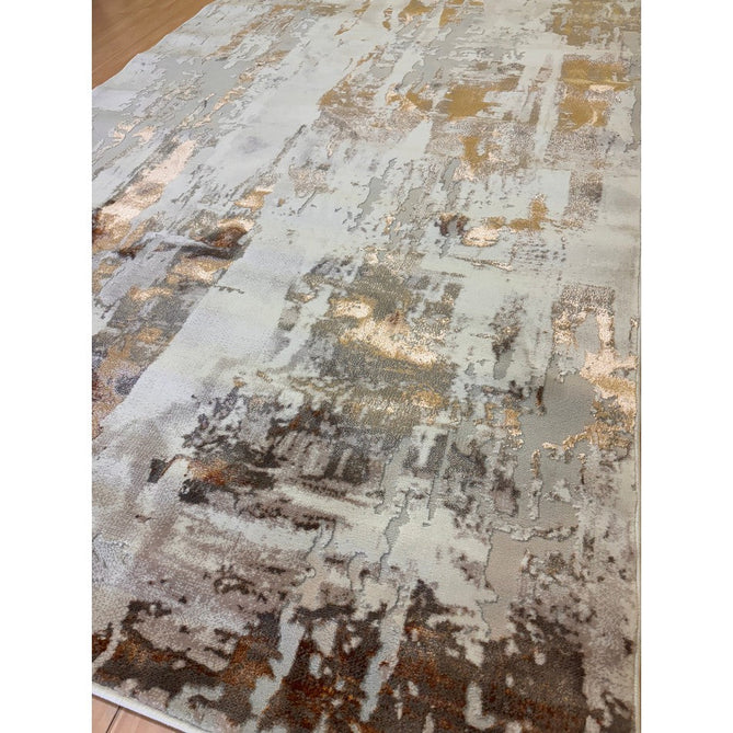 Apollo GR579 Modern Abstract Distressed Metallic Shimmer High-Density Textured Low Profile Short-Pile Beige/Grey/Bronze/Terra/Brown/Cream Rug-Think Rugs-Rug Love - The Most Loved Rug Store