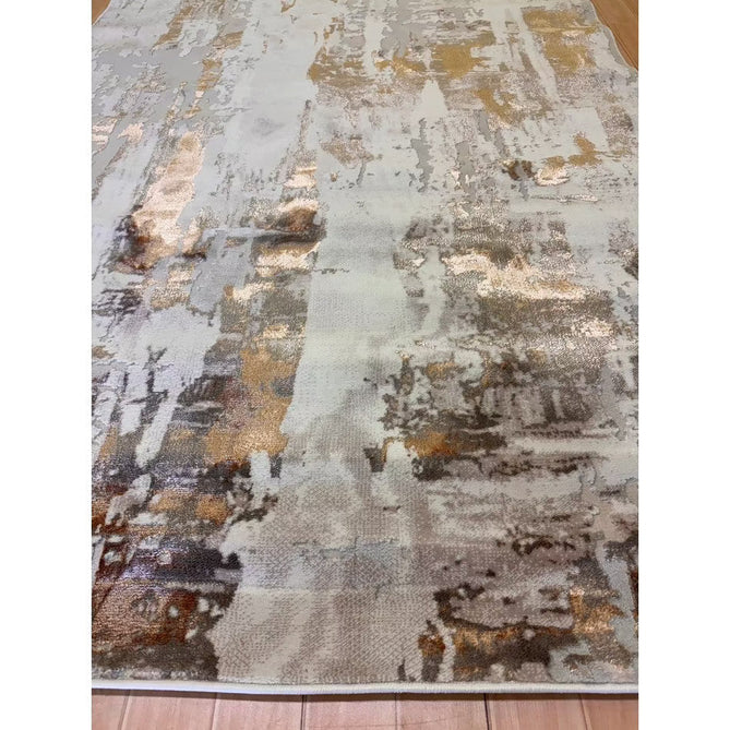 Apollo GR579 Modern Abstract Distressed Metallic Shimmer High-Density Textured Low Profile Short-Pile Beige/Grey/Bronze/Terra/Brown/Cream Rug-Think Rugs-Rug Love - The Most Loved Rug Store