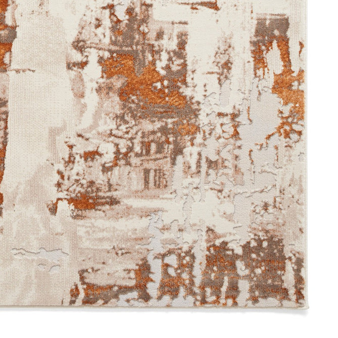 Apollo GR579 Modern Abstract Distressed Metallic Shimmer High-Density Textured Low Profile Short-Pile Beige/Grey/Bronze/Terra/Brown/Cream Rug-Think Rugs-Rug Love - The Most Loved Rug Store