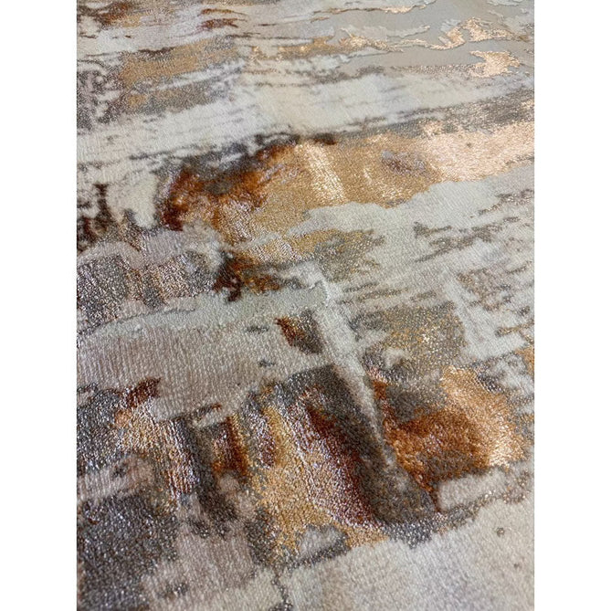 Apollo GR579 Modern Abstract Distressed Metallic Shimmer High-Density Textured Low Profile Short-Pile Beige/Grey/Bronze/Terra/Brown/Cream Rug-Think Rugs-Rug Love - The Most Loved Rug Store