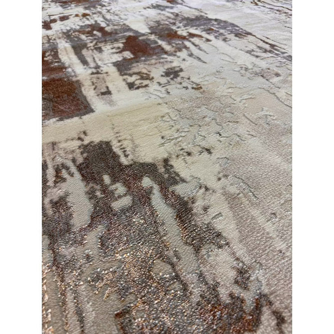 Apollo GR579 Modern Abstract Distressed Metallic Shimmer High-Density Textured Low Profile Short-Pile Beige/Grey/Bronze/Terra/Brown/Cream Rug-Think Rugs-Rug Love - The Most Loved Rug Store