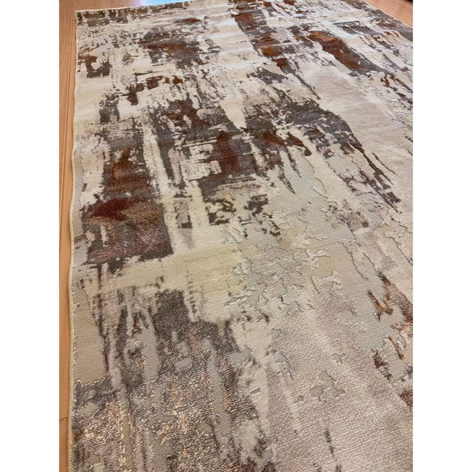 Apollo GR579 Modern Abstract Distressed Metallic Shimmer High-Density Textured Low Profile Short-Pile Beige/Grey/Bronze/Terra/Brown/Cream Rug-Think Rugs-Rug Love - The Most Loved Rug Store