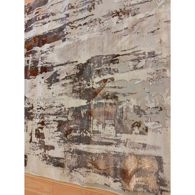 Apollo GR579 Modern Abstract Distressed Metallic Shimmer High-Density Textured Low Profile Short-Pile Beige/Grey/Bronze/Terra/Brown/Cream Rug-Think Rugs-Rug Love - The Most Loved Rug Store