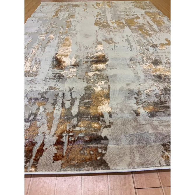Apollo GR579 Modern Abstract Distressed Metallic Shimmer High-Density Textured Low Profile Short-Pile Beige/Grey/Bronze/Terra/Brown/Cream Rug-Think Rugs-Rug Love - The Most Loved Rug Store