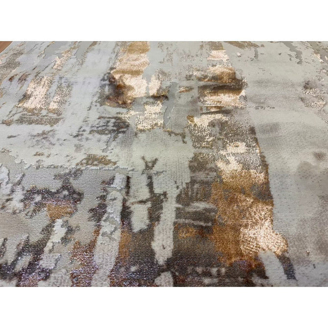 Apollo GR579 Modern Abstract Distressed Metallic Shimmer High-Density Textured Low Profile Short-Pile Beige/Grey/Bronze/Terra/Brown/Cream Rug-Think Rugs-Rug Love - The Most Loved Rug Store