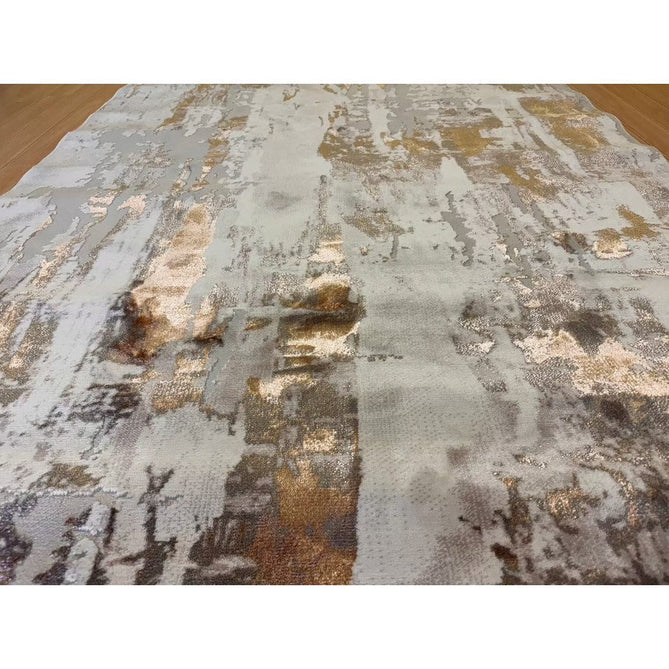 Apollo GR579 Modern Abstract Distressed Metallic Shimmer High-Density Textured Low Profile Short-Pile Beige/Grey/Bronze/Terra/Brown/Cream Rug-Think Rugs-Rug Love - The Most Loved Rug Store