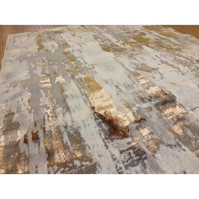 Apollo GR579 Modern Abstract Distressed Metallic Shimmer High-Density Textured Low Profile Short-Pile Beige/Grey/Bronze/Terra/Brown/Cream Rug-Think Rugs-Rug Love - The Most Loved Rug Store