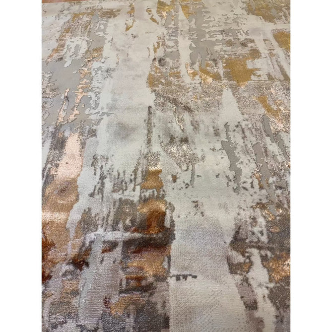 Apollo GR579 Modern Abstract Distressed Metallic Shimmer High-Density Textured Low Profile Short-Pile Beige/Grey/Bronze/Terra/Brown/Cream Rug-Think Rugs-Rug Love - The Most Loved Rug Store