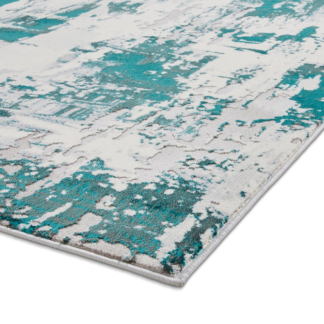 Apollo GR579 Modern Abstract Distressed Metallic Shimmer High-Density Textured Low Profile Short-Pile Grey/Green/Cream Rug-Think Rugs-Rug Love - The Most Loved Rug Store