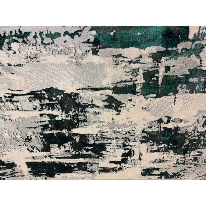Apollo GR579 Modern Abstract Distressed Metallic Shimmer High-Density Textured Low Profile Short-Pile Grey/Green/Cream Rug-Think Rugs-Rug Love - The Most Loved Rug Store
