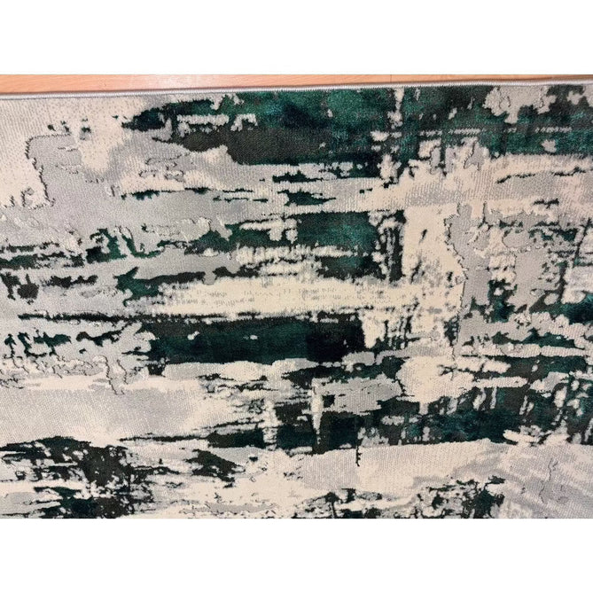 Apollo GR579 Modern Abstract Distressed Metallic Shimmer High-Density Textured Low Profile Short-Pile Grey/Green/Cream Rug-Think Rugs-Rug Love - The Most Loved Rug Store