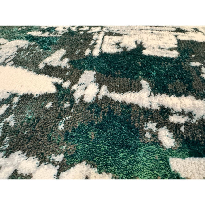 Apollo GR579 Modern Abstract Distressed Metallic Shimmer High-Density Textured Low Profile Short-Pile Grey/Green/Cream Rug-Think Rugs-Rug Love - The Most Loved Rug Store