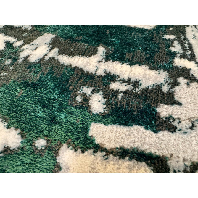 Apollo GR579 Modern Abstract Distressed Metallic Shimmer High-Density Textured Low Profile Short-Pile Grey/Green/Cream Rug-Think Rugs-Rug Love - The Most Loved Rug Store