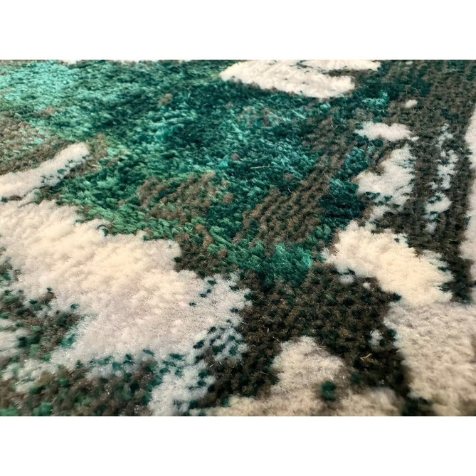 Apollo GR579 Modern Abstract Distressed Metallic Shimmer High-Density Textured Low Profile Short-Pile Grey/Green/Cream Rug-Think Rugs-Rug Love - The Most Loved Rug Store
