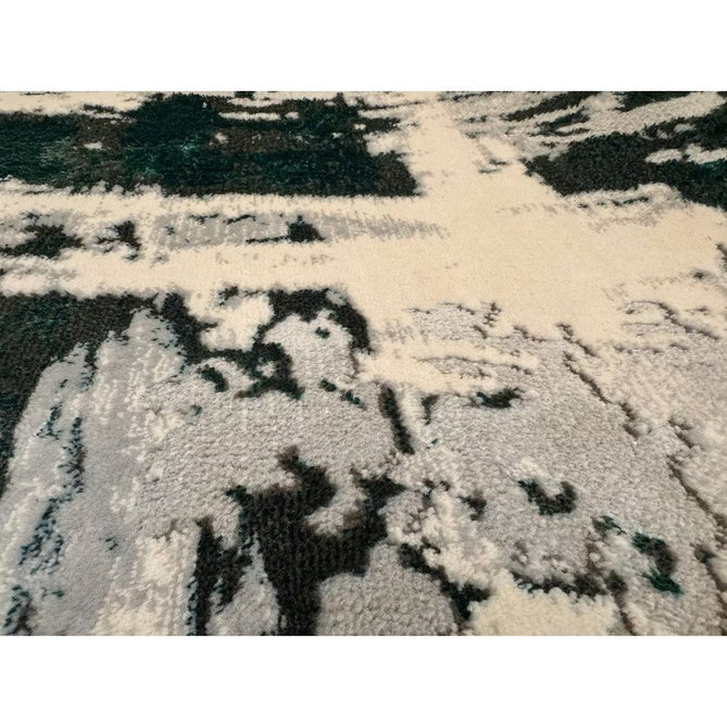 Apollo GR579 Modern Abstract Distressed Metallic Shimmer High-Density Textured Low Profile Short-Pile Grey/Green/Cream Rug-Think Rugs-Rug Love - The Most Loved Rug Store