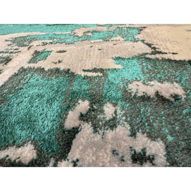 Apollo GR579 Modern Abstract Distressed Metallic Shimmer High-Density Textured Low Profile Short-Pile Grey/Green/Cream Rug-Think Rugs-Rug Love - The Most Loved Rug Store