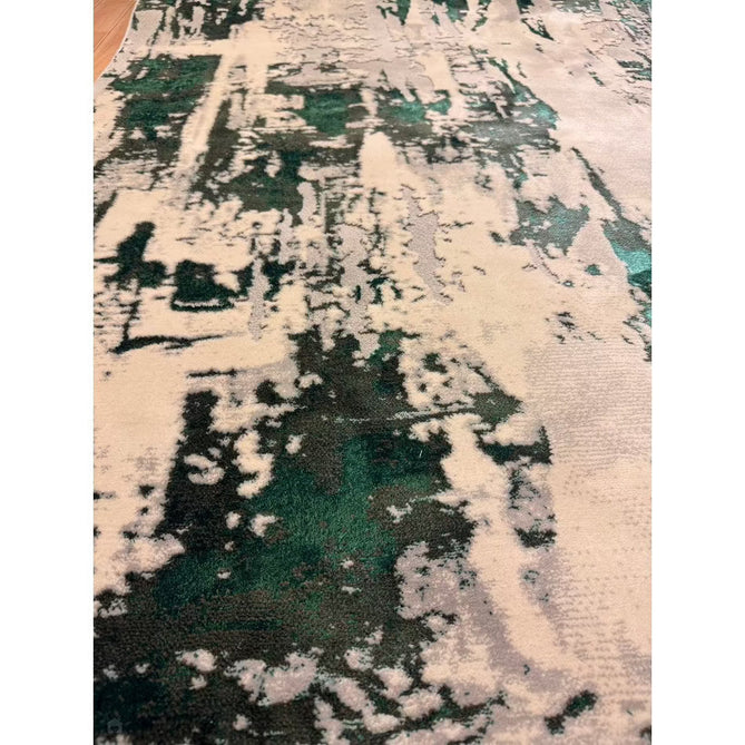 Apollo GR579 Modern Abstract Distressed Metallic Shimmer High-Density Textured Low Profile Short-Pile Grey/Green/Cream Rug-Think Rugs-Rug Love - The Most Loved Rug Store
