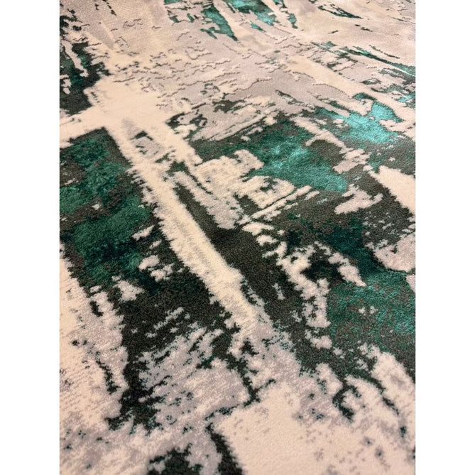 Apollo GR579 Modern Abstract Distressed Metallic Shimmer High-Density Textured Low Profile Short-Pile Grey/Green/Cream Rug-Think Rugs-Rug Love - The Most Loved Rug Store