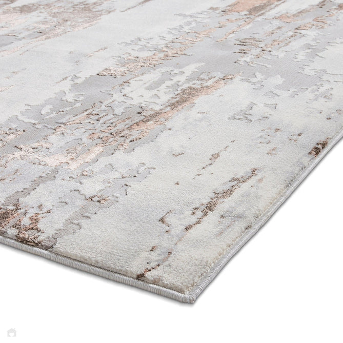 Apollo GR579 Modern Abstract Distressed Metallic Shimmer High-Density Textured Low Profile Short-Pile Grey/Rose/Cream Rug-Think Rugs-Rug Love - The Most Loved Rug Store
