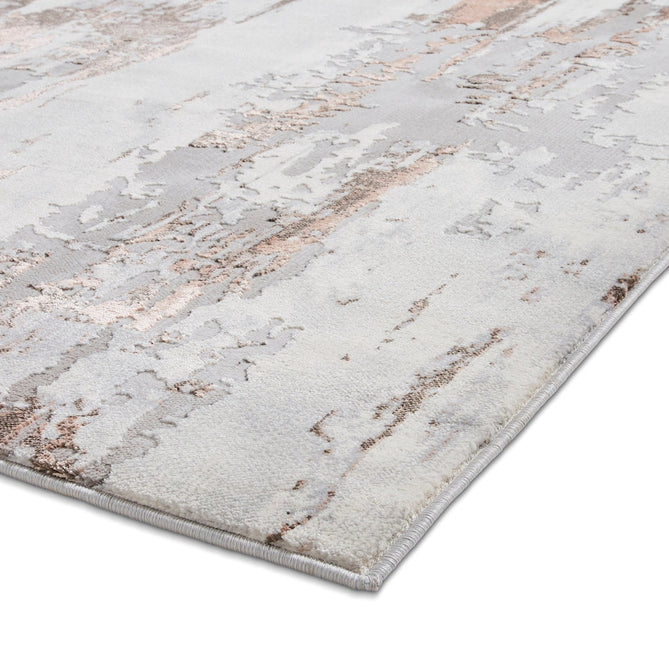 Apollo GR579 Modern Abstract Distressed Metallic Shimmer High-Density Textured Low Profile Short-Pile Grey/Rose/Cream Rug-Think Rugs-Rug Love - The Most Loved Rug Store
