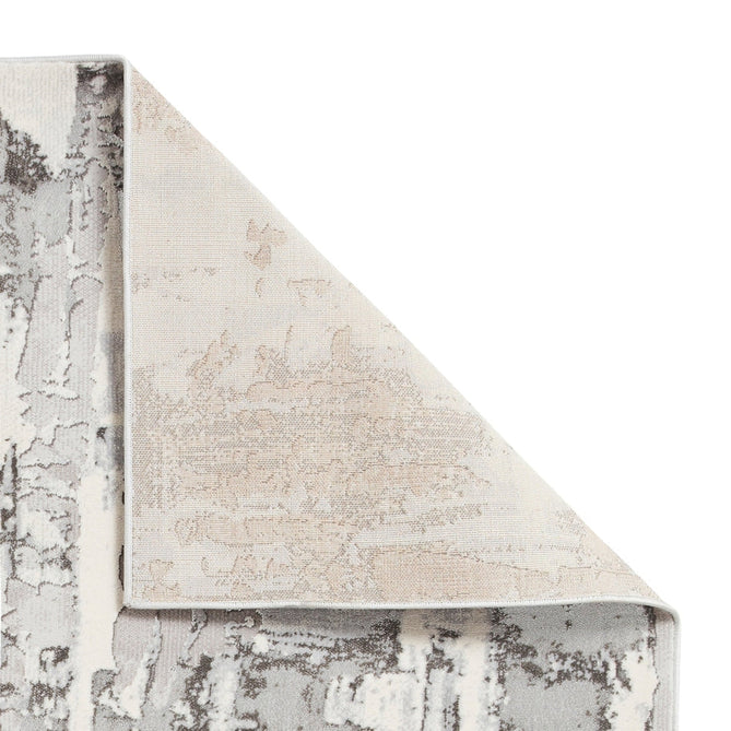 Apollo GR579 Modern Abstract Distressed Metallic Shimmer High-Density Textured Low Profile Short-Pile Grey/Silver/Ivory Rug-Think Rugs-Rug Love - The Most Loved Rug Store