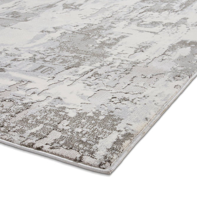 Apollo GR579 Modern Abstract Distressed Metallic Shimmer High-Density Textured Low Profile Short-Pile Grey/Silver/Ivory Rug-Think Rugs-Rug Love - The Most Loved Rug Store