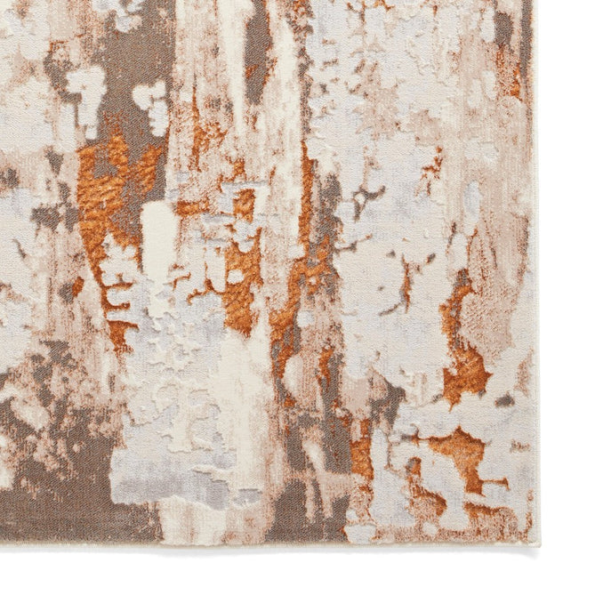 Apollo GR580 Modern Abstract Distressed Metallic Shimmer High-Density Textured Low Profile Short-Pile Beige/Grey/Bronze/Terra/Brown/Cream Rug-Think Rugs-Rug Love - The Most Loved Rug Store