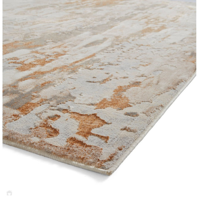 Apollo GR580 Modern Abstract Distressed Metallic Shimmer High-Density Textured Low Profile Short-Pile Beige/Grey/Bronze/Terra/Brown/Cream Rug-Think Rugs-Rug Love - The Most Loved Rug Store