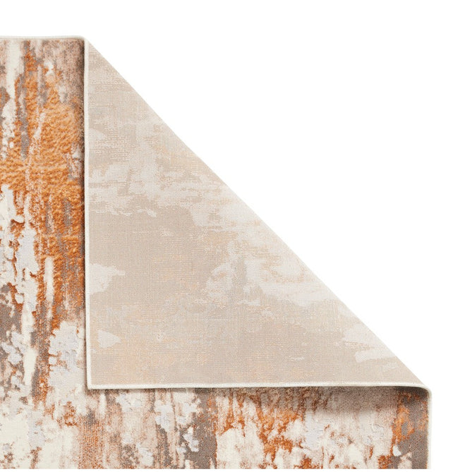 Apollo GR580 Modern Abstract Distressed Metallic Shimmer High-Density Textured Low Profile Short-Pile Beige/Grey/Bronze/Terra/Brown/Cream Rug-Think Rugs-Rug Love - The Most Loved Rug Store