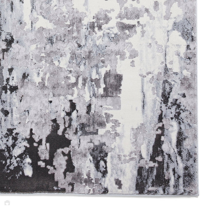 Apollo GR580 Modern Abstract Distressed Metallic Shimmer High-Density Textured Low Profile Short-Pile Grey/Cream Rug-Think Rugs-Rug Love - The Most Loved Rug Store