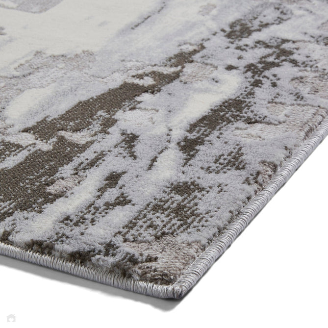 Apollo GR580 Modern Abstract Distressed Metallic Shimmer High-Density Textured Low Profile Short-Pile Grey/Cream Rug-Think Rugs-Rug Love - The Most Loved Rug Store