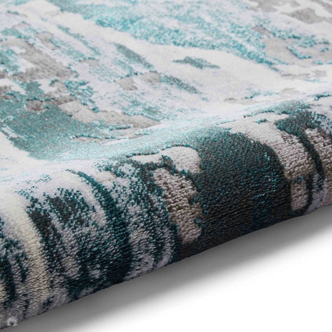 Apollo GR580 Modern Abstract Distressed Metallic Shimmer High-Density Textured Low Profile Short-Pile Grey/Green/Cream Rug-Think Rugs-Rug Love - The Most Loved Rug Store