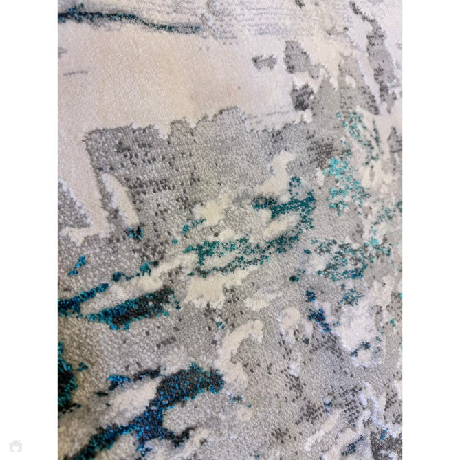 Apollo GR580 Modern Abstract Distressed Metallic Shimmer High-Density Textured Low Profile Short-Pile Grey/Green/Cream Rug-Think Rugs-Rug Love - The Most Loved Rug Store