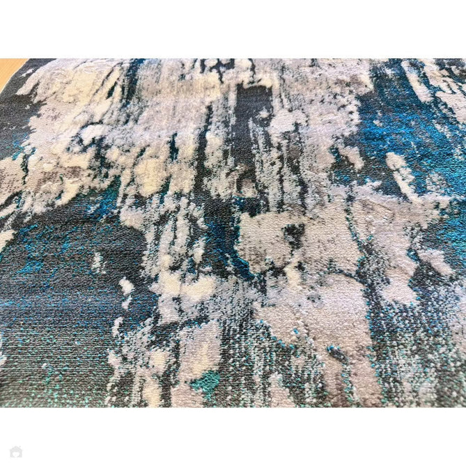 Apollo GR580 Modern Abstract Distressed Metallic Shimmer High-Density Textured Low Profile Short-Pile Grey/Green/Cream Rug-Think Rugs-Rug Love - The Most Loved Rug Store