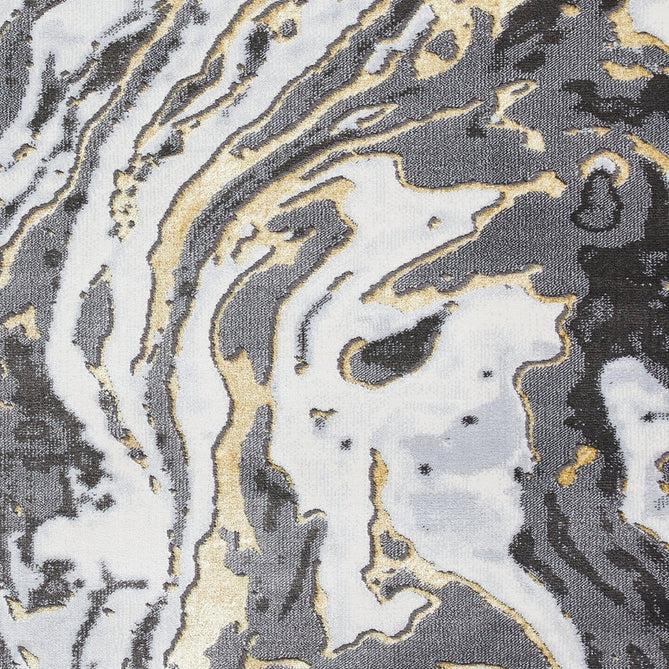Apollo GR584 Modern Abstract Distressed Marble Metallic Shimmer High-Density Textured Low Profile Short-Pile Grey/Gold/Cream Rug-Think Rugs-Rug Love - The Most Loved Rug Store
