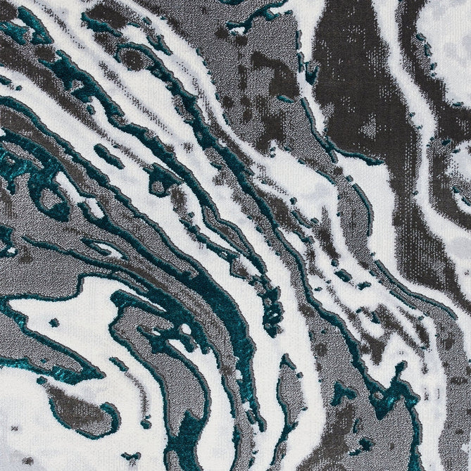 Apollo GR584 Modern Abstract Distressed Marble Metallic Shimmer High-Density Textured Low Profile Short-Pile Grey/Green/Cream Rug-Think Rugs-Rug Love - The Most Loved Rug Store