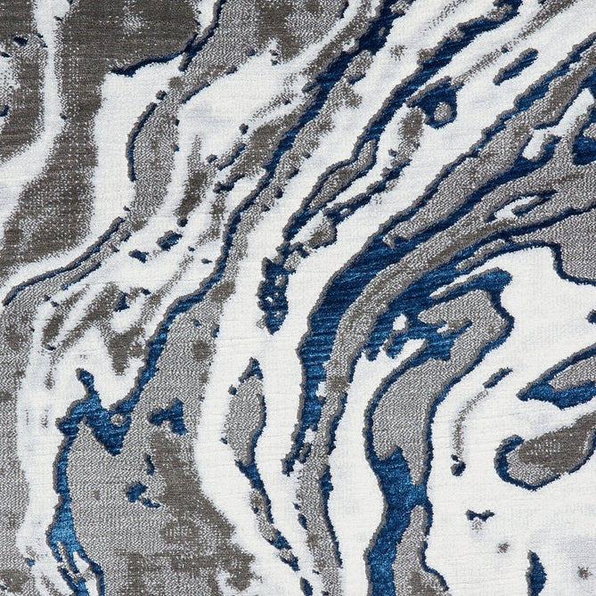 Apollo GR584 Modern Abstract Distressed Marble Metallic Shimmer High-Density Textured Low Profile Short-Pile Grey/Navy/Cream Rug-Think Rugs-Rug Love - The Most Loved Rug Store