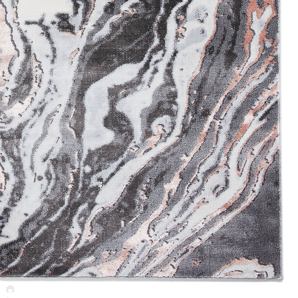 Apollo GR584 Grey/Rose Rug 120 x 170 cm Lowest Price £79.00 | Rug Love