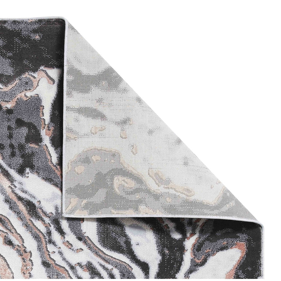 Apollo GR584 Grey/Rose Rug 120 x 170 cm Lowest Price £79.00 | Rug Love