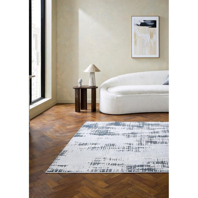 Apollo HE052 Grey/Dark Blue Rug
