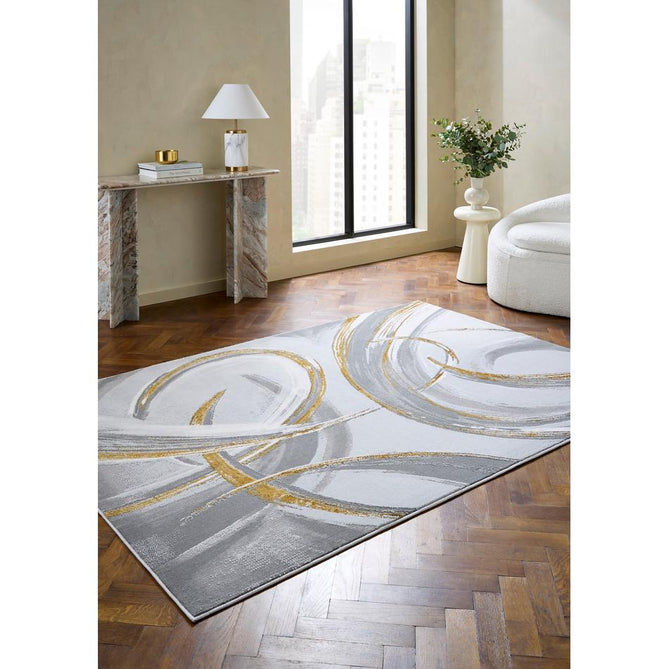 Apollo HF126 Grey/Gold Rug