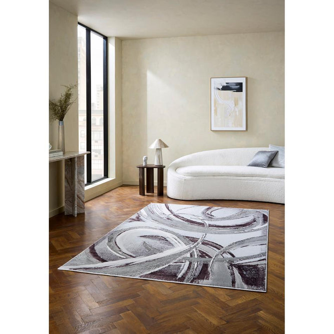 Apollo HF126 Grey/Purple Rug